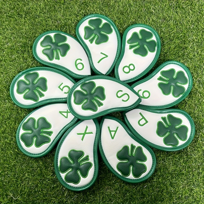 Golf Equipment Deals - 10pcs Clover Golf Club Head Cover