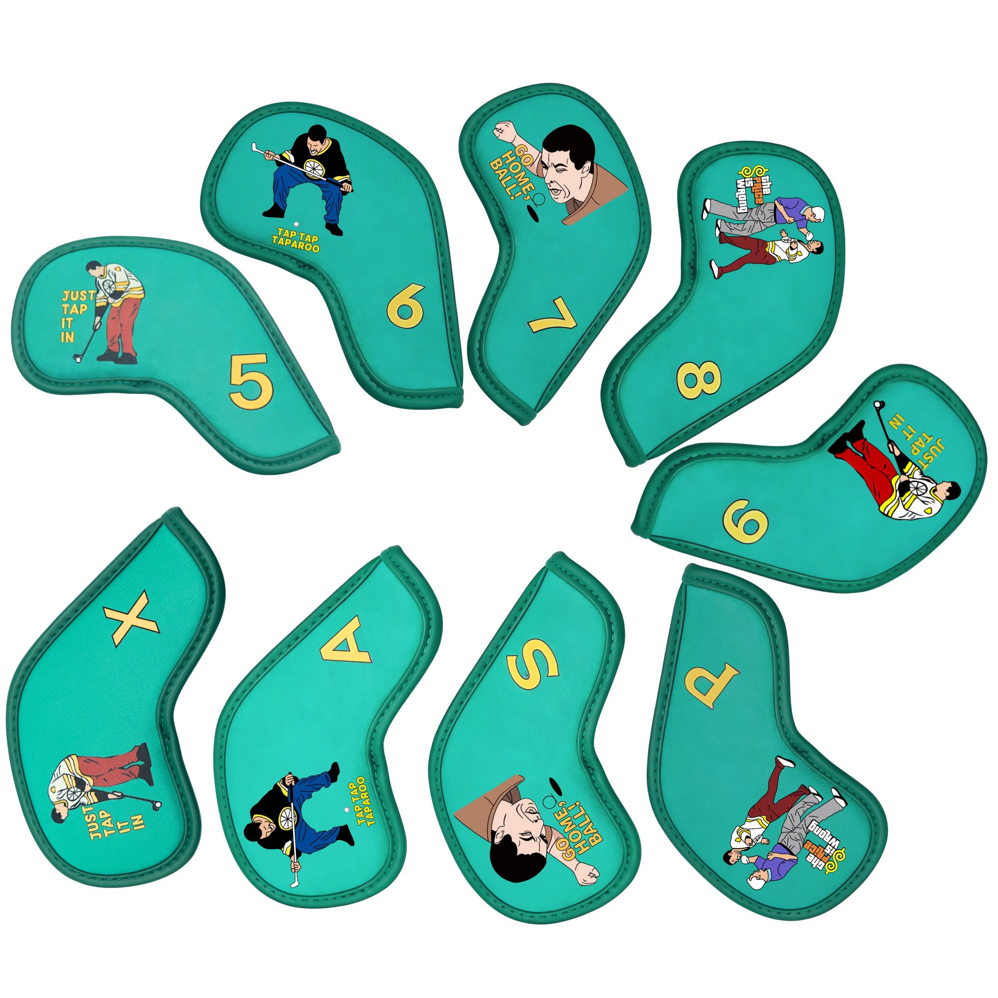 9 pcs Golf Iron Covers with Fu - đánh giá và giá Golf Equipment Deals